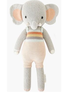 Cuddle + Kind Evan the Elephant 13” Little Hand Knit Doll